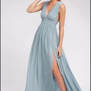 Light Blue Heavenly Hues Maxi Formal Dress